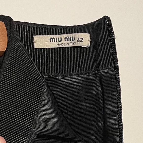 Miu Miu black wool Skirt - Picture 3 of 5